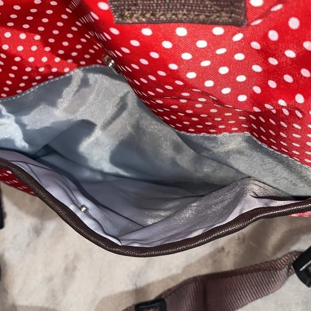 Westlife white and red polkadot diaper bag 🆕